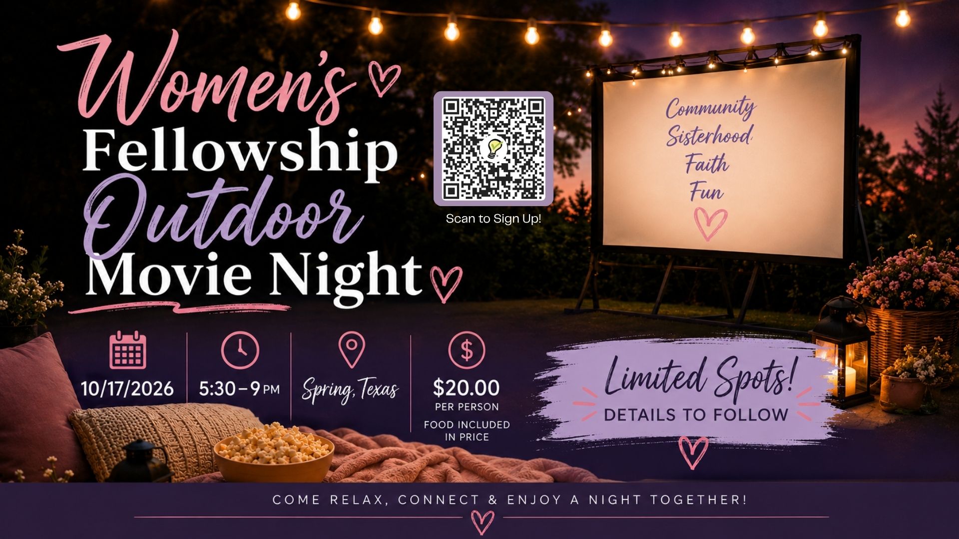 2026 Women's Movie Night w: QR