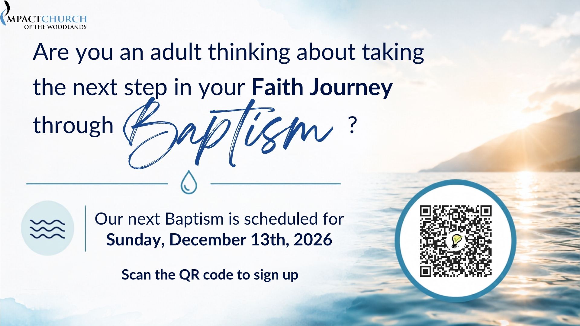 Adult Baptism DEC 2026